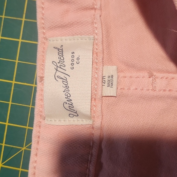 NWOT. Pinkish/Peach color denim. Size 12R. - Picture 4 of 4